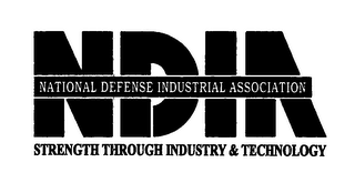 NDIA NATIONAL DEFENSE INDUSTRIAL ASSOCIATION STRENGTH THROUGH INDUSTRY & TECHNOLOGY logo