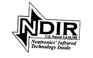 NDIR U.S. PATENT 5,610,398 NEUTRONICS' INFRARED TECHNOLOGY INSIDE logo
