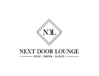 NDL NEXT DOOR LOUNGE -DINE-DRINK-DANCE- logo