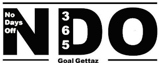 NDO NO DAYS OFF 365 GOAL GETTAZ logo