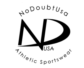 NDUSA NODOUBTUSA ATHLETIC SPORTSWEAR logo