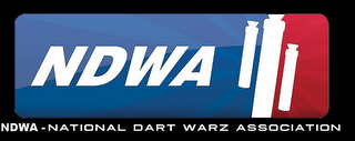 NDWA NATIONAL DART WARZ ASSOCIATION logo