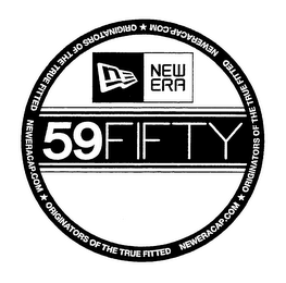 NE NEW ERA 59FIFTY ORIGINATORS OF THE TRUE FITTED NEWERACAP.COM ORIGINATORS OF THE TRUE FITTED NEWERACAP.COM ORIGINATORS OF THE TRUE FITTED NEWERACAP.COM logo