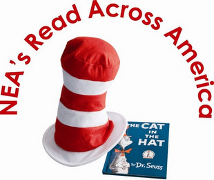 NEA'S READ ACROSS AMERICA THE CAT IN THE HAT BY DR. SEUSS logo