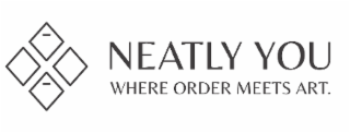 NEATLY YOU     WHERE ORDER MEETS ART. logo