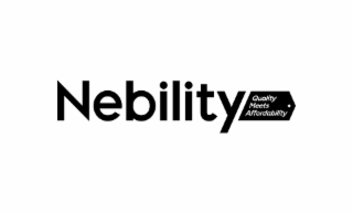 NEBILITY QUALITY MEETS AFFORDABILITY logo