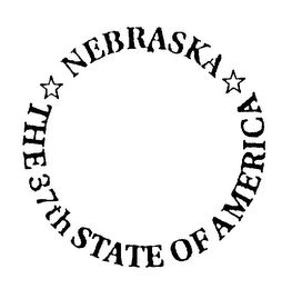 NEBRASKA THE 37TH STATE OF AMERICA logo