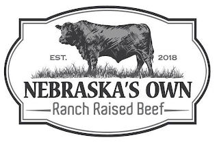 NEBRASKA'S OWN RANCH RAISED BEEF EST. 2018 logo