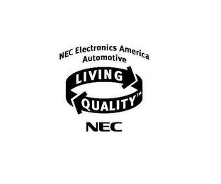 NEC ELECTRONICS AMERICA AUTOMOTIVE LIVING QUALITY NEC logo