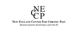 NECCP, NEW ENGLAND CENTER FOR CHRONIC PAIN, BECAUSE EVERYONE DESERVES A PAIN FREE LIFE logo