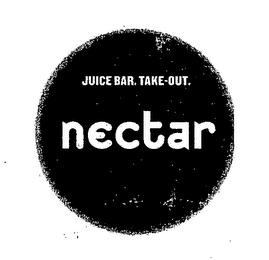 NECTAR JUICE BAR. TAKE-OUT. logo