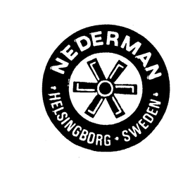 NEDERMAN.HELSINGBORG.SWEDEN. logo