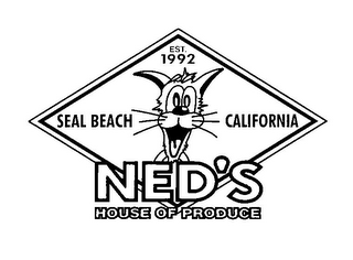 NED'S HOUSE OF PRODUCE EST. 1992 SEAL BEACH CALIFORNIA logo