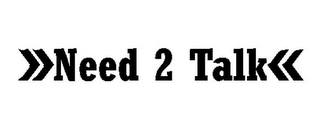 »NEED 2 TALK« logo