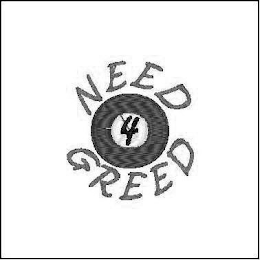 NEED 4 GREED logo