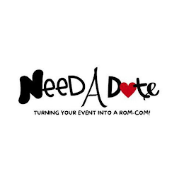 NEED A DATE. TURNING YOUR EVENT INTO A ROM-COM! logo