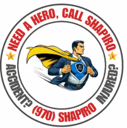 NEED A HERO, CALL SHAPIRO ACCIDENT? (970) SHAPIRO INJURED? logo