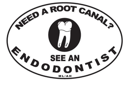 NEED A ROOT CANAL? SEE AND ENDODONTIST ML/AH logo