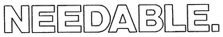 NEEDABLE. logo