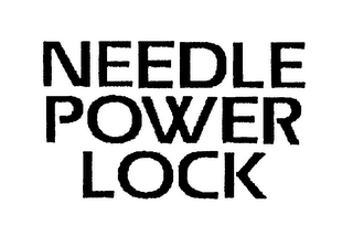 NEEDLE POWER LOCK logo