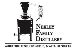 NEELEY FAMILY DISTILLERY AUTHENTIC KENTUCKY SPIRITS, SPARTA, KENTUCKY logo