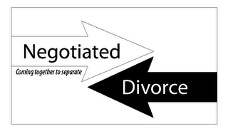 NEGOTIATED DIVORCE COMING TOGETHER TO SEPARATE logo