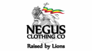 NEGUS CLOTHING CO RAISED BY LIONS logo