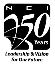 NEI 50 YEARS LEADERSHIP & VISION FOR OUR FUTURE logo