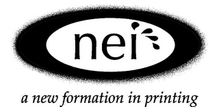 NEI A NEW FORMATION IN PRINTING logo
