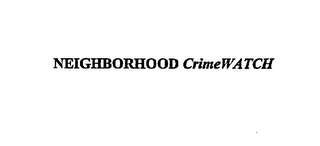 NEIGHBORHOOD CRIMEWATCH logo