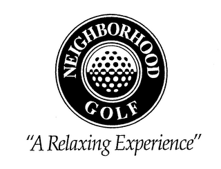 NEIGHBORHOOD GOLF "A RELAXING EXPERIENCE" logo