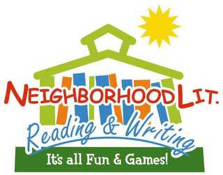 NEIGHBORHOOD LIT. READING & WRITING IT'S ALL FUN & GAMES! logo