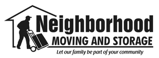 NEIGHBORHOOD MOVING AND STORAGE LET OURFAMILY BE PART OF YOUR COMMUNITY logo