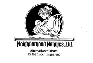 NEIGHBORHOOD NANNIES, LTD. ALTERNATIVE CHILDCARE FOR THE DISCERNING PARENT logo