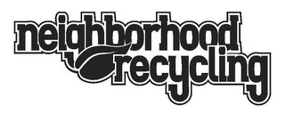 NEIGHBORHOOD RECYCLING logo