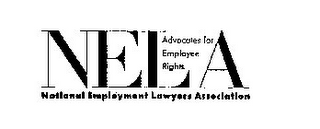 NELA ADVOCATES FOR EMPLOYEE RIGHTS NATIONAL EMPLOYMENT LAWYERS ASSOCIATION logo