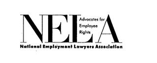 NELA NATIONAL EMPLOYMENT LAWYERS ASSOCIATION ADVOCATES FOR EMPLOYEE RIGHTS logo