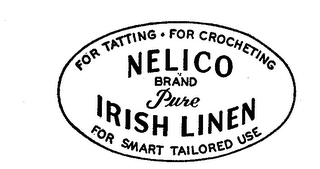NELICO BRAND PURE IRISH LINEN FOR TATTING FOR CROCHETING FOR SMART TAILORED USE logo