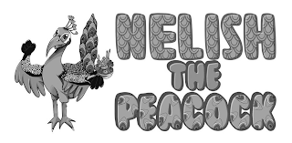NELISH THE PEACOCK logo