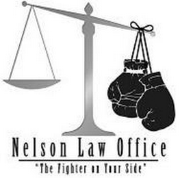 NELSON LAW OFFICE "THE FIGHTER ON YOUR SIDE" logo