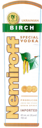 NEMIROFF BIRCH UKRAINIAN SPECIAL VODKA logo