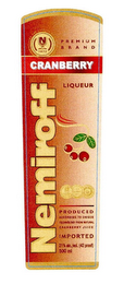 NEMIROFF CRANBERRY PREMIUM BRAND FLAVORED VODKA logo