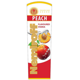 NEMIROFF PEACH FLAVOURED VODKA DISTILLED UNDER THE LICENSE AND CONTROL OF NEMIROFF PREMIUM BRAND N 1872 logo