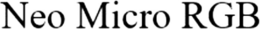 NEO MICRO RGB logo