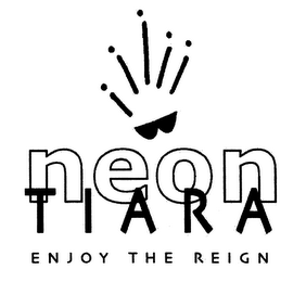 NEON TIARA ENJOY THE REIGN logo