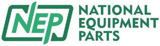 NEP NATIONAL EQUIPMENT PARTS logo