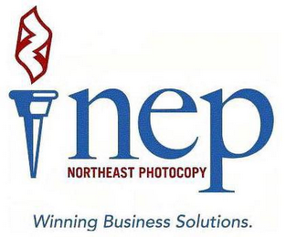 NEP NORTHEAST PHOTOCOPY WINNING BUSINESS SOLUTIONS. logo