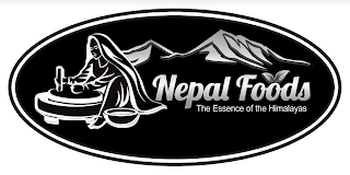 NEPAL FOODS THE ESSENCE OF THE HIMALAYAS logo