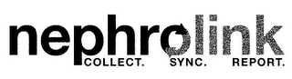 NEPHROLINK COLLECT. SYNC. REPORT. logo
