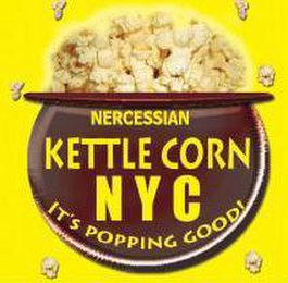 NERCESSIAN KETTLE CORN NYC IT'S POPPING GOOD! logo